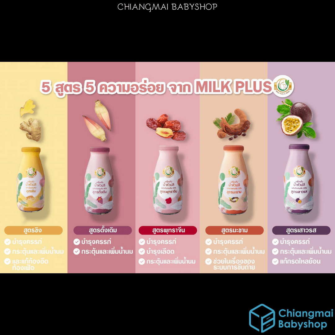 Milk Plus & More น้ำหัวปลีเพิ่มน้ำนม - Chiangmai Babyshop
