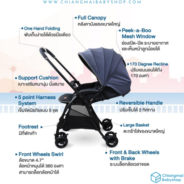 Glowy Star Leo X Stroller - Image 4
